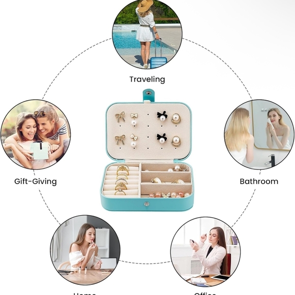 Elegant Light Green Jewelry Organizer - Picture 6 of 6